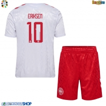 Maglie da calcio Danimarca Christian Eriksen #10 Seconda Maglia Bambino Europei 2024 Manica Corta (+ Pantaloni corti)